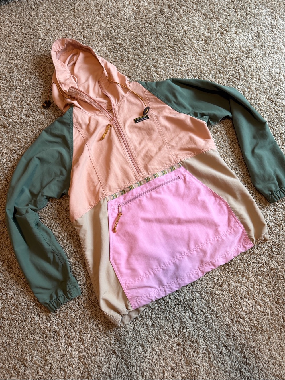 LL Bean Anorak Windbreaker Sz M